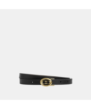 18MM Cut to Size Kissing C Buckle Belt in Smooth Leather, Cut-to-size,  Width: 1.80 cm