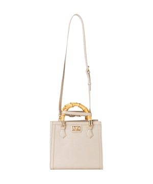 19v69 ITALIA Handtasche IVA überzeugt mit stilvollem Bambusgriff und klassischer Struktur. Der verstellbare Schulterriemen und goldene Details machen sie zum eleganten Allrounder für Alltag und Anlass.