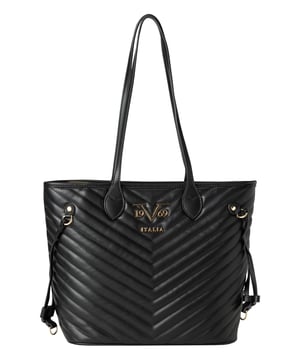 De BLAGICA handtas van 19v69 ITALIA scoort punten met zijn royale opbergruimte en elegante chevron quilting. De lange handvatten en de veganistische lederlook maken het de perfecte alledaagse metgezel met stijl.