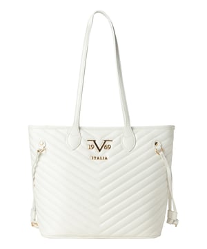 De BLAGICA handtas van 19v69 ITALIA scoort punten met zijn royale opbergruimte en elegante chevron quilting. De lange handvatten en de veganistische lederlook maken het de perfecte alledaagse metgezel met stijl.