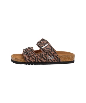 19v69 ITALIA Damen-Sandalen SASSARI bringen mit ihrem Allover-Logo und komfortablem Fußbett stylischen Komfort in deinen Sommer. Der doppelte Riemenverschluss sorgt für optimalen Halt – perfekt für warme Tage mit modischem Anspruch.