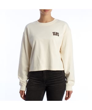 Sudadera Cropped VANS – Estilo relajado con un toque urbano.

La sudadera de mujer VANS es la prenda perfecta para quienes buscan un look casual con un aire moderno. Su diseño cropped (corto) la convierte en una pieza ideal para combinar con jeans de tiro alto o faldas, adaptándose a las últimas tendencias sin sacrificar la comodidad.

Detalles:
- Logo de VANS bordado en el pecho.
- Diseño cropped.
- Cuello redondo y puños acanalados.
- Interior afelpado.
- Tejido suave de algodón.
- Etiqueta lateral con el logo Vans.

Esta sudadera mujer VANS no solo representa el estilo relajado californiano característico de la marca, sino que también es una prenda versátil y con mucha personalidad. Ideal para looks urbanos, combinaciones streetwear o simplemente para esos días donde quieres sentirte cómoda sin perder el estilo.
 Composición: 100% Algodón
 Cuidados:
Lavar a máquina en frío.
No usar blanqueador.
No planchar.
Secar al aire o en secadora a baja temperatura.