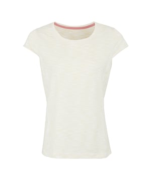 88% Polyester, 12% Elastan. Gewebetechnik: Feuchtigkeitsabweisend, Schnell trocknend, Reißfest. Design: Meliert, Logo. Strapazierfähig, Stretch. Rundhalsausschnitt. Kurzärmlig. 34 DE: 81,28 cm. 36 DE: 86,36 cm. 38 DE: 90,17 cm. 40 DE: 96,52 cm. 46 DE: 114,3 cm. 44 DE: 109 cm. 42 DE: 102 cm.