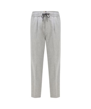 Elasticated waist.Concealed fly.Back pocket  side pockets.Regular fit.