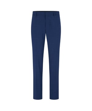 Hook eye and zip fastening.Belt loops.Slim fit.