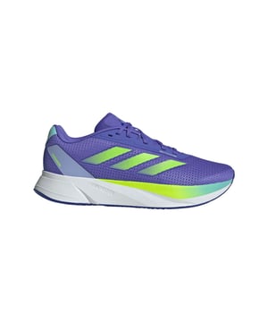 Mens adidas Duramo SL Running Shoes in blue.Training to achieve a new personal best  or just trying to make it to the bus stop on time? Whatever your goal  wherever you're going  the adidas Duramo SL Shoes put some snap into your step with LIGHTMOTION cushioning that is light  responsive and sculpted for comfort. The airy mesh upper keeps your feet feeling cool and dry no matter how much of a sweat you're working up. Made with a series of recycled materials  this upper features at least 50% recycled content. This product represents just one of our solutions to help end plastic waste.- A stable  lightweight running shoe made in part with recycled materials- Regular fit- Lace closure- Mono mesh upper- Lightweight  stable feel- Textile lining- LIGHTMOTION cushioning- Weight: 295 grams (size UK 8.5)- Midsole drop: 10 mm (heel: 28 mm - forefoot: 18 mm)- Adiwear outsole- Upper contains a minimum of 50% recycled content- Ref: IF9478