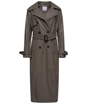 Elevate your outerwear with the Sophia Long PU Coat by Elle—a perfect blend of sophistication and edge. Crafted from premium faux leather (PU), this sleek, longline coat offers a chic, structured silhouette that exudes effortless style.
Long Double-Breasted Trench Coat With Belt
2 Front Pockets
Single Vent
No Inside pocket
Main Fabric 100% polyester
Lining 100% polyester
Dry Clean Only
