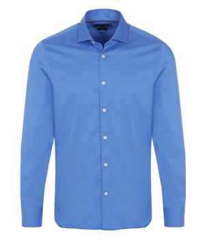 60% Baumwolle, 35% Polyamid, 5% Elastan; Tommy Hilfiger Hemd;  Modell: MW0MW34634 C30;  Hochwertig verarbeitet;  Popeline Stoff aus weichem Baumwollmix, Stretch;  Slim Fit;  Haifischkragen;  Knopfleiste mit 7 Knöpfen;  Sportmanschetten;  Tommy Hilfiger Logodetails