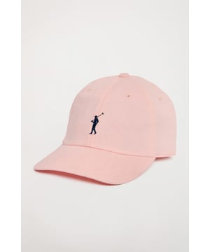 Baseballkappe mit sechs Einsätzen, hergestellt aus Baumwollköper. Mit verstellbarer Schnalle auf der Rückseite mit eingraviertem Detail von Polo Club. Durchmesser ca. 50 bis 60 cm. Borte mit dem Markenlogo auf der Innenseite der Nähte und Polo Club Etikett. Vorgekrümmter Schirm. Rigby Go Logo-Stickerei in Kontrastfarbe.