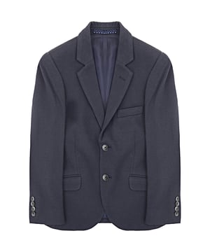 Hackett London Boys Piquet Jersey Cotton Blazer In Navy