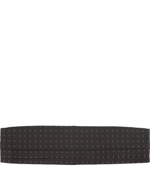 100% SILK The Lanvin Silk Cummerbund is a luxurious and elegant accessory, perfect for formal occasions. Made from 100% silk, it offers a smooth and refined finish. Lanvin?s cummerbunds are known for their high-quality craftsmanship and timeless design.