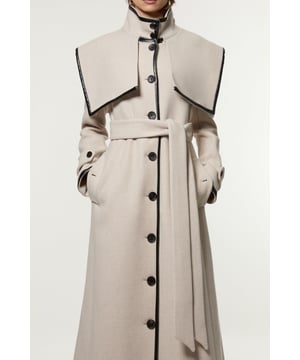 Fall '24: Allow our latest collection of autumn pieces to inspire you for the season ahead. Add some personality to your winter wardrobe in our trench coat, made with thick wool which blocks out the breeze and protects from the elements, and a relaxed fit for ultra comfortable wear. Style it over any outfit, whether heading out for dinner or to the office. Premium Check Wool Storm Flap Belted Tailored Midaxi Coat High Quality, Thick Wool Fabric Flattering, Relaxed Silhouette Belted Waist for a Cinched Silhouette Warm Storm Flap Accent Formal High Neckline Belted Waistline Classic Check Pattern Button Front Fastenings