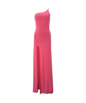 Fabric: 95% Polyester, Fabric: 5% Elastane. The Femme Luxe asymmetric one-strap maxi dress is a stunning statement piece that exudes elegance and boldness. Its unique design features a dramatic train and a daring thigh split, offering a perfect blend of sophistication and allure. The bodycon fit accentuates the silhouette, while the vibrant pink hue ensures you'll be the center of attention at any event. This dress is not just an outfit; it's a fashion statement that says you're confident, chic, and ready to turn heads.