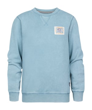 Casual sweater met Print op de borst. Deze sweater heeft een ronde hals en is afgewerkt met ribgebreide boorden. Gemaakt van 100% katoen en is verkrijgbaar in meerdere kleuren. Casual sweaterPetrol printRonde hals100% katoen