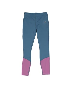 Juniors Dare 2b Crystalze Wicking Soft Touch Legging in blauw.- Zachte elastische tailleband.- Platte naden voor comfort.- Crystal logo.- Gerecyclede Q-Wic Soft touch polyester-elastaan jersey stof voert zweet af en droogt sneller.- 82% Polyester 18% Elastaan.- Ref: DGJ402Q28