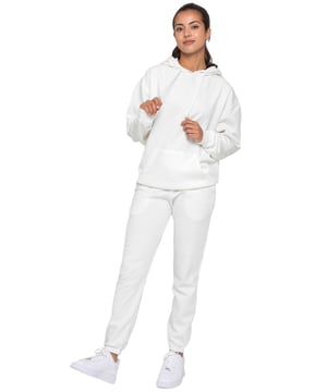 Enzo Womens Tracksuit Set. Long sleeve Oversized Hoodie and Relaxed Fit Joggers. Keeps your Body Warm and Comfortable. Joggers Feature 2 Side Slash Pockets. Brushed Back Inner Fleece Lining for more Comfort. Cuffed Leg Design, Elasticated Waist with drawstrings. Ideal to use for Casual and Work wear.