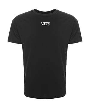 Imagine a striking t-shirt design that captures the essence of rebellion and edginess. The 'Vans Still Burning' back print t-shirt in black features bold white lettering, making a statement that stands out. At the center, a white skull with candles emerging from the top adds a touch of the macabre, while the contrast of the yellow flame brings a vibrant pop of color. This design is not just clothing; it's a declaration of individuality and fearless style.