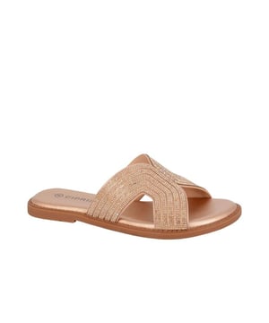 Add a touch of glamour to your casual style with these Cipriata Celina sandals. Designed with a comfortable textile upper and dazzling jewelled rhinestone detailing, these slip-ons are both chic and practical. The padded PU sock ensures all-day comfort, while the TPR sole provides reliable grip for every step.
 - Textile upper 
 - PU lining
 - Slip on design for easy on / off wear 
 - Jewelled rhinestone detailing 
 - Padded PU Sock 
 - TPR Sole