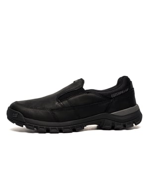 These Caterpillar Threshold slip-on shoes combine ease of wear with exceptional comfort and durability. Featuring a cushioned foam footbed, these shoes provide all-day support, while the soft, breathable nylon mesh sock lining, treated with CLEANSPORT NXT pro-biotic odor control, keeps your feet feeling fresh.
The lightweight EVA midsole adds extra cushioning, and the durable rubber outsole ensures superior traction on various surfaces. Made with premium full-grain leather, these slip-ons deliver both style and functionality, perfect for work, casual outings, or outdoor adventures.

- Premium full gain leather / textile mix upper
- Cushioned foam footbed
- Slip on design for easy on / off wear
- Padded ankle collar
- Mesh sock lining with CLEANSPORT NXT pro-biotic odor control
- EVA midsole heel
- Durable rubber outsole for traction
- Caterpillar branding