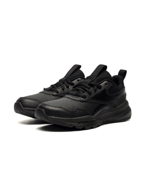 These Reebok XT Sprinter Junior trainers are designed for active kids who need both performance and comfort. Combining the best features of a classic running shoe with the versatility for everyday wear, these trainers are perfect for school, sports, or casual outings. The leather upper offers durability and style, while the padded ankle collar and EVA midsole provide excellent shock absorption for all-day comfort. Whether running around during sports or pairing with casual outfits, these trainers are the ideal choice for young ones on the go. Finished with signature Reebok branding on the tongue and heel, they deliver that iconic sporty look kids will love.
 - Leather/textile upper
 - Lace closure
 - EVA midsole
 - Tongue and heel tab for easy on / off wear
 - Padded heel and ankle collar
 - Rubber outsole
 - Comfort cushioned insole
 - Reebok branding