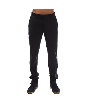 Mens BOSS T-Glover3 Trousers in black.- Waistband with double hook fastening and a zip fly.- Side pockets.- Back pockets.- Slim fit.- 100% Virgin wool.- Ref: 50384759001