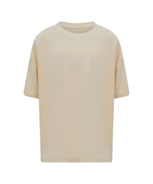 Ribbed crewneck.Short sleeves.Printed logo.Regular fit.