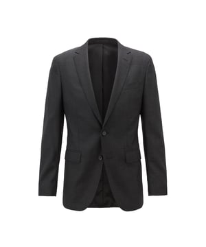 Blazerjasje Boss Novan voor heren. De Boss blazer, onderdeel van de formele collectie, is gemaakt voor een verfijnde uitstraling. Met een reverskraag en een knoopsluiting straalt het elegantie uit. Het jasje heeft een slanke pasvorm, is versierd met een klassiek effen patroon en is voorzien van praktische zakken.- Single breasted blazer.- Notched lapel.- Volledig gevoerd.- Tweeknoopssluiting aan de voorkant.- Vilten zak bij de linkerborst.- Klepzakken in de taille.- Pick stitching details.- Slim fit.