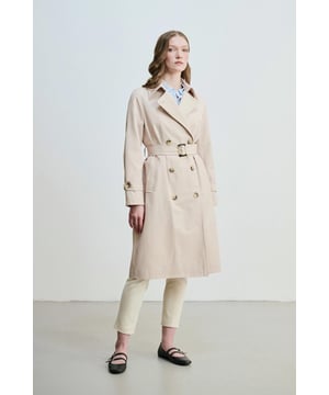 Our sizes run large, Offering timeless elegance, the beige classic trench coat will be an indispensable part of your wardrobe with its design suitable for all seasons. With its stylish cut and quality texture, it is a perfect complement to both your daily and special combinations. Capture elegance with this trench coat that adapts to every style!