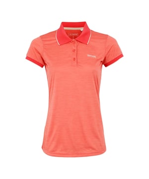 100% Polyester. Stof: Jersey, zachte touch. Ontwerp: Logo, Marl. Bevestiging: Knop. Halslijn: Collared, Ribbed. Manchet: Ribbel. Mouwtype: Korte mouwen. Vochtafvoerend, Sneldrogend, Zacht aanvoelend. Lengte: Regelmatig. Geschikt: Regelmatig. 133 g/m. 8 UK: 32 in. 10 VK: 34 in. 12 VK: 36 in. 14 VK: 38 in. 20 VK: 45 in. 22 VK: 48 in. 24 VK: 50 in. 26 UK: 52 in. 18 VK: 43 in. 16 VK: 40 in.