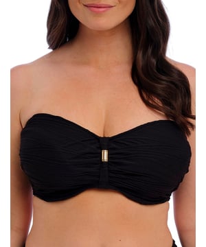 Fantasie Beach Waves Bandeau Bikini Top. With lightly padded foam cups and multiway straps. The product is recommended for hand wash only.