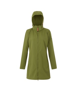 96% Polyester, 4% Elastane. Fabric: Mesh Backing, Softshell, Stretch, Woven. Design: Plain. Fabric Technology: Breathable, Durable, Lightweight, Water Repellent, Wind Resistant, XPT. Articulated Sleeve. Neckline: Hooded. Sleeve-Type: Long-Sleeved. Cuff: Snap Fastening. Hood Features: Concealed, Detachable Hood, Toggle Adjuster. Length: Longline. Pockets: 2 Lower Pockets. Fastening: Full Zip. 10000g/m²/24hrs. Sustainability: Made from Recycled Materials. 8 UK: 32 in. 10 UK: 34 in. 12 UK: 36 in. 14 UK: 38 in. 20 UK: 45 in. 22 UK: 48 in. 24 UK: 50 in. 26 UK: 52 in. 18 UK: 43 in. 16 UK: 40 in.
