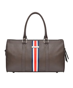 Width: 50cm. Height: 30cm. Pockets: 1 Internal Pocket, Zip. Compartments: 1 Main Compartment. Adjustable Shoulder Strap, Detachable Strap, Leather Look, Metal Badge, Twin Handle. Fabric Technology: Durable. Design: Logo, Stripe, Woven. Fastening: Zip.