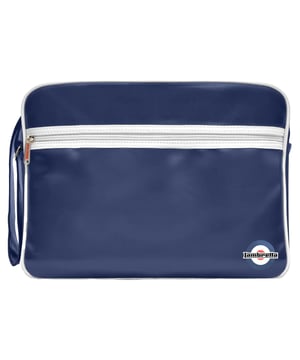 Material: PU. Width: 40cm. Height: 30cm. Pockets: Front Pocket, Zip. Adjustable Shoulder Strap, Contrast Piping, Zip Pullers. Fastening: Full Zip. Design: Logo, Printed. Compartments: Zipped Compartment.
