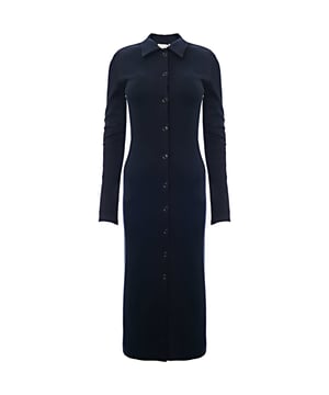 The RAEY Women's Button-Through Jersey Dress in Blue is a classic and versatile wardrobe staple. Made from 100% cotton, this dress offers a soft, breathable feel that's perfect for everyday wear. The button-through design adds a touch of elegance and practicality, allowing for easy dressing. With its simple yet flattering silhouette, this dress can be styled in a variety of ways — whether paired with sneakers for a casual look or dressed up with accessories for a more polished outfit. The timeless blue color makes it a versatile piece that can seamlessly transition through the seasons.

Features:

Made from 100% cotton for a soft, breathable feel

Button-through design for ease and added style

Flattering silhouette that suits various body types

Versatile blue color, perfect for casual or semi-formal looks

Ideal for layering or wearing on its own for a simple yet chic appearance