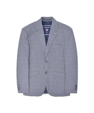 65% Polyester, 35% Viscose. Lining: Branded. Design: Badge, Checked, Target. Branded Buttons, Double Back Vent. Cuff: Buttoned. Neckline: Lapel. Sleeve-Type: Long-Sleeved. Fit: Slim Tailored. Pockets: 1 Ticket Pocket, Inner, 2 Front Pockets, Flap Closure, 1 Chest Pocket. Fastening: Button, Single-Breasted. 41 in: 41 in. 42 in: 42 in. 44 in: 44 in. 46 in: 46 in. 50 in: 50 in. 52 in: 52 in. 47 in: 47 in.