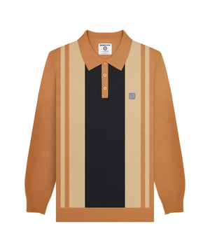 100% Katoen. Stof: Gebreid. Ontwerp: Contraststreep, Logo, Vintage. Bevestiging: knop, pullover. Mouwtype: Met lange mouwen. Manchet: Ribbel. Hem: Ribben. Halsuitsnijding: Omgeslagen kraag. Knoopsluiting met 3 knopen, merklint. Opgelet: Verwijderd houden van vuur. S: 39 in. M: 41 in. L: 42,5 in. XL: 44 in. XXL: 46,5 in. 3XL: 48,5 in. 4XL: 51 in.