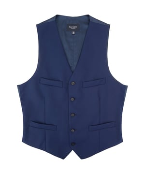 Add a touch of sophistication to your wardrobe with the Hackett London Men’s Plain Weave M Waistcoat in Bright Navy. Expertly crafted in Romania, this tailored waistcoat is made from 100% wool, offering a smooth, luxurious feel, while the bright navy color adds a bold yet refined touch to any ensemble.

Color: Bright Navy – a rich, vibrant hue that pairs effortlessly with a range of suits and separates

Material:

Shell: 100% Wool – breathable, lightweight, and naturally elegant

Lining: 100% Rayon – soft, smooth, and comfortable for all-day wear

Craftsmanship: Made in Romania with expert precision and attention to detail

Whether you’re dressing up for a formal occasion or looking to add a polished finish to your everyday look, this waistcoat offers timeless style with modern appeal.
