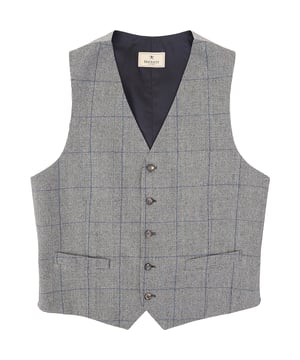 Add a touch of sophistication and heritage-inspired style to your wardrobe with the Hackett London Men’s MYF Flannel POW Waistcoat in Black/White. Made in Romania from 100% wool, this waistcoat features a sharp Prince of Wales check pattern, bringing classic British tailoring into the modern era.

Color/Pattern: Black/White – a classic Prince of Wales check that pairs effortlessly with both formal and smart-casual ensembles

Material:

Shell: 100% Wool – luxurious, breathable, and naturally refined for all-day wear

Lining: 52% Rayon, 24% Cotton – smooth and breathable, ensuring comfort and ease of movement

Craftsmanship: Made in Romania with expert tailoring and attention to detail, providing a perfect fit and premium quality

Ideal for pairing with a matching blazer for a coordinated look, or styled with chinos for a sharp, smart-casual outfit, this waistcoat brings timeless British elegance to your wardrobe.