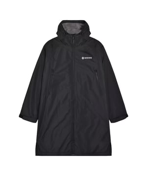 Lining: Fleece, Plush. Design: Back Print, Logo. Fabric Technology: Waterproof. Cuff: Adjustable, Touch Fastening Tab. Neckline: Hooded. Sleeve-Type: Long-Sleeved. Hood Features: Drawcord, Sew-On. Fit: Loose. Pockets: 2 Zip Pockets, Inner, Zip. Fastening: Two Way Zip. S-M: 30.5 in. L-XL: 31.5 in.