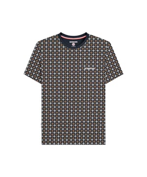 100% Katoen. Ontwerp: All-over print, Geometrisch, Logo. Hals: Crew Neck. Mouwtype: Korte mouwen. Zijnaden, Geweven Label. Opgelet: Verwijderd houden van vuur. S: 38 in. M: 40 in. L: 42 in. XL: 44 in. XXL: 46 in. 3XL, 4XL: 48 in.