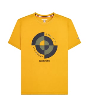 100% Cotton. Design: Embroidered, Logo, Target, Text. Neckline: Crew Neck. Sleeve-Type: Short-Sleeved. Woven Label. Please Note: Keep Away From Fire. S: 38 in. M: 40 in. L: 42 in. XL: 44 in. XXL: 46 in. 3XL: 48 in. 4XL: 50 in.