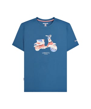 100% Katoen. Ontwerp: Geborduurd logo, Bedrukt, Scooter, Tekst. Hals: Crew Neck. Mouwtype: Korte mouwen. Gemerkt tabblad. Pasvorm: Groot en lang. Opgelet: Verwijderd houden van vuur. XXL: 55 in. 3XL: 59 in. 4XL: 63 in. 5XL: 67 in.
