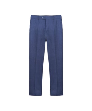 65% Polyester, 35% Rayon. Design: Checked. Fastening: Button, Hook. Belt Loops. Length: Regular. Pockets: 2 Back Pockets, 2 Side Pockets. Fit: Slim Tailored.