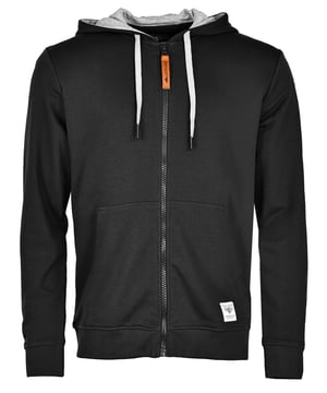 Die Jacke besitzt eine schöne Kapuze mit Kordelzug. Durch den sportlichen Schnitt ist sie sehr angenehm zu tragen.
