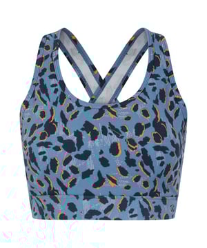 The Dare 2b Swift II Bra. The sports bra is packed with features to help you stay fresh-it's quick drying, moves moisture to the surface and repels odour-causing bacteria. There's a secure cross-over strap design and comfy removable cups. It's perfect for medium-impact sports. Material: 82% Polyester, 18% Elastane. Ref: DWU407HAN.
