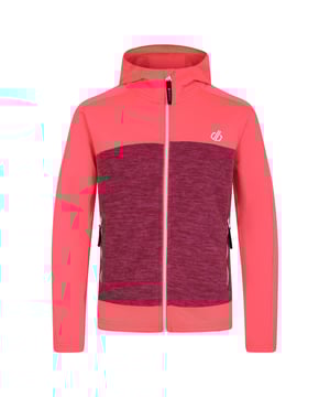 De Dare 2b Thriving II Core Stretch. Gemaakt van super stretch gerecyclede stof, zullen kleintjes klaar zijn voor avonturen zonder beperkingen. De kinderjas met ritssluiting heeft fleece panelen voor behaaglijke warmte. De natuurlijke antibacteriële geurbehandeling houdt ze fris. De essentiële capuchon en handzakken met rits zijn toegevoegd voor nog meer bescherming. Afgewerkt met UV50+ bescherming. Materiaal: 95% Polyester, 5% Elastaan. Ref: DKL390I5A.