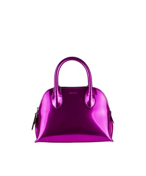 Bolso mini Bugatti Lanvin en piel rosa.Efecto metalizado.Cierre de cremallera.Discreto logotipo en relieve en la parte delantera.Dimensiones : 22 x 23 x 10 cm.Made in Italy.