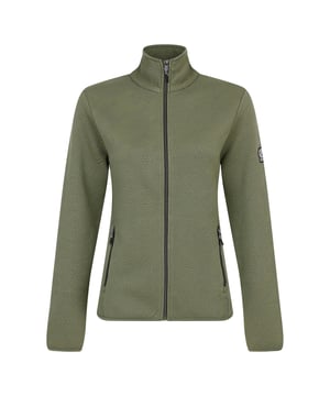 The Dare 2b Glissade Sweater is crafted from polyester textured pattern fabric delivering durability and style. With core stretch side panels, this sweater ensures maximum flexibility and freedom of movement during your skiing adventures. The stretch binding at the collar, cuffs and hem provides a snug and secure fit and blocks out the cold weather. This women's ski jumper will make a statement on and off the slopes. Material: 98% Polyester, 2% Elastane. Ref: DWA73117W.