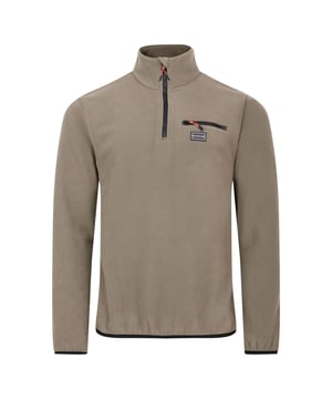 The Dare 2b Affinity Fleece. A super comfy, everyday layering essential. The men's fleece is made from brushed polyester for a soft feel that lasts. Designed with a high neck for close fit comfort. Finished with a quarter zip. Material: 100% Polyester. Ref: DMA7159U3.