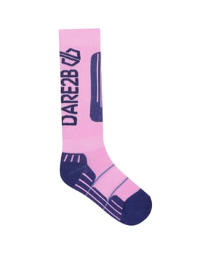 Dare 2b Juniors Performance Ski Socks. When on the slopes it is important to be fully insulated and warm from your head to your toes. With the toes aspect in mind why not check out the Kids Performance ski socks by Dare 2b. These socks have padded zones which help to keep your little ones feet warmth, as well as having added comfort and durability. The socks also have a seamless construction at the toe which helps prevent chaffing and blisters when on the slopes all day. Material: 73% Cotton, 16% Polyester, 5% Elastodiene, 4% Nylon, 2% Elastane. Ref: DKH3328FF.